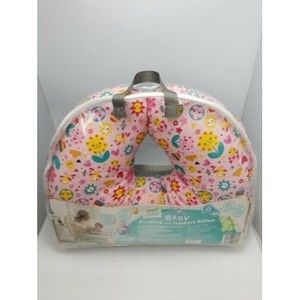 Little Journey Feeding and Support Pillow Pink With Extra Plush Cover Blue Green